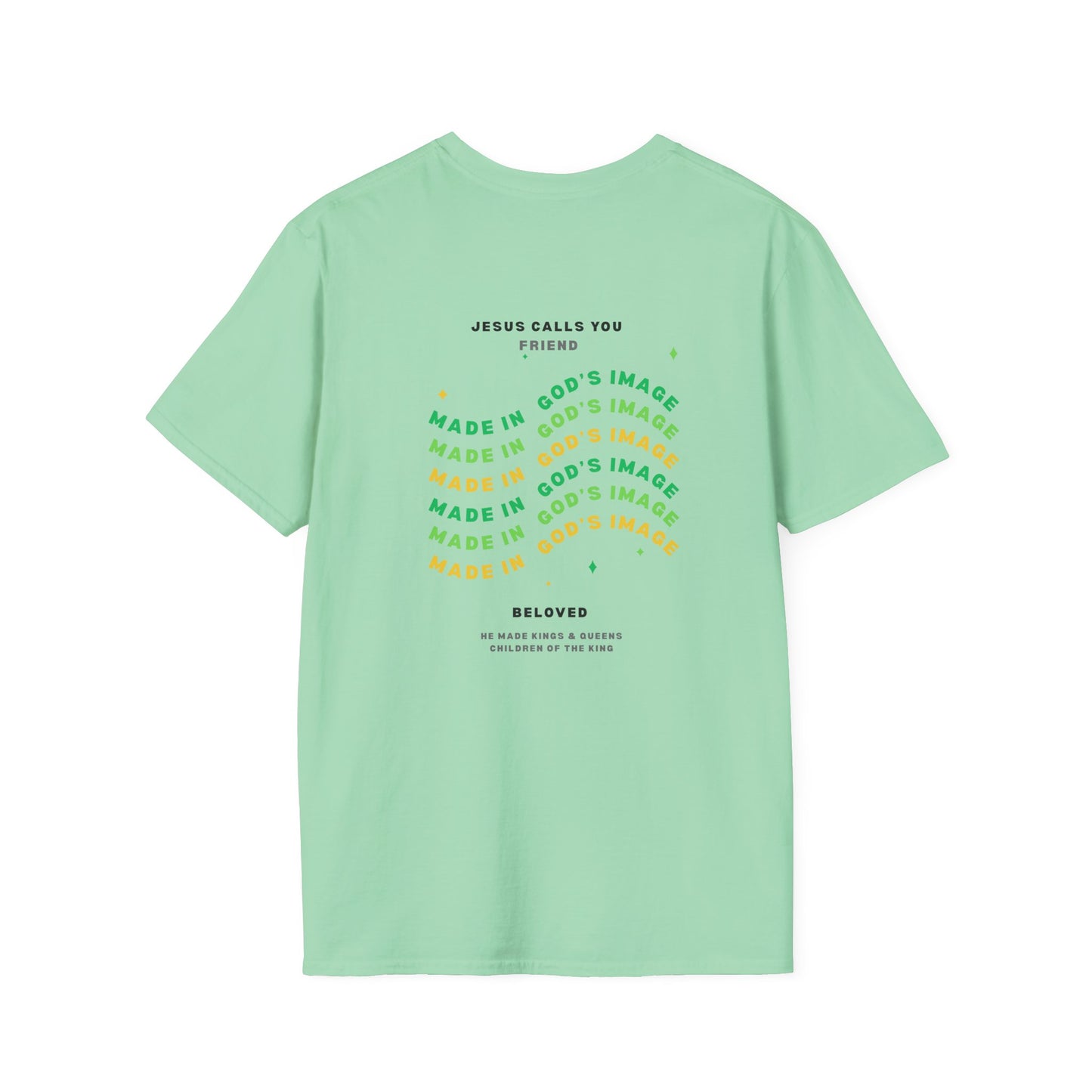 Soft T-Shirt: #Jesus Green