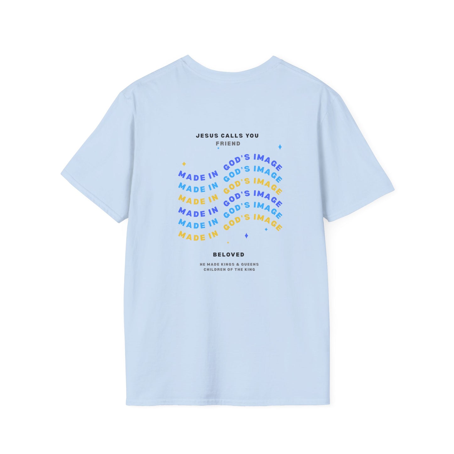 Soft T-Shirt: #Jesus Blue