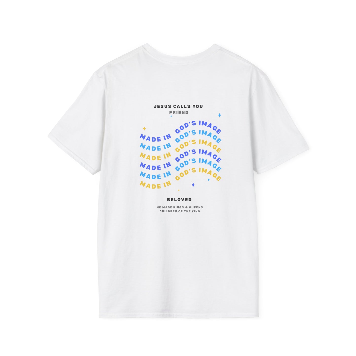 Soft T-Shirt: #Jesus Blue