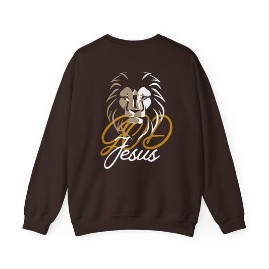 Sweatshirt: Lion 'God Jesus'
