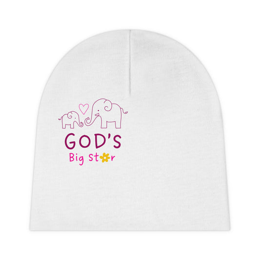 Baby Beanie Pink: God's Big Star